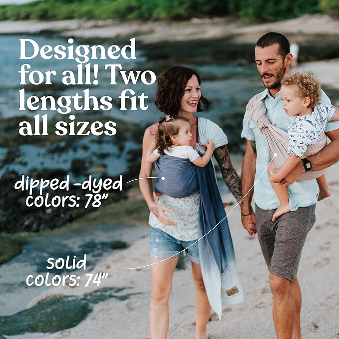 Nalakai Luxury Ring Sling Baby Carrier, Soft Linen Blend Baby Sling, Baby Wrap - Image 9