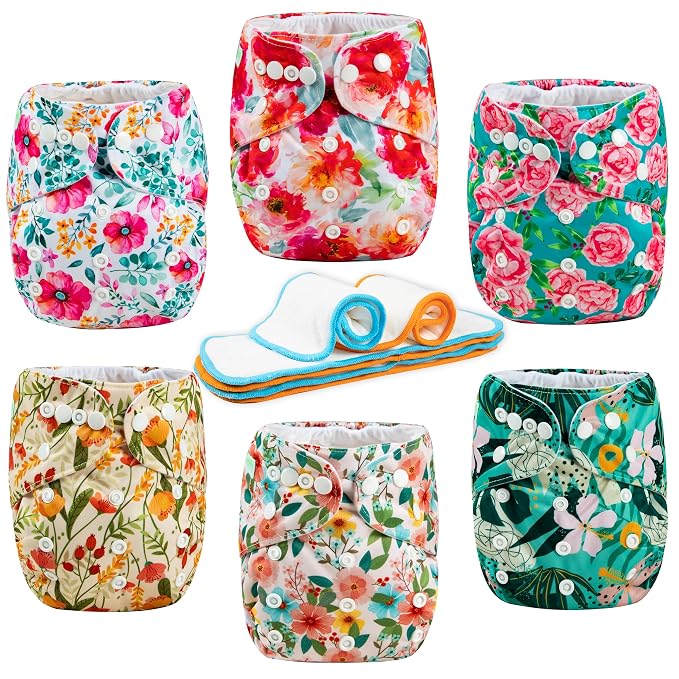 Wegreeco Cloth Diapers 6 Pack - Image 2