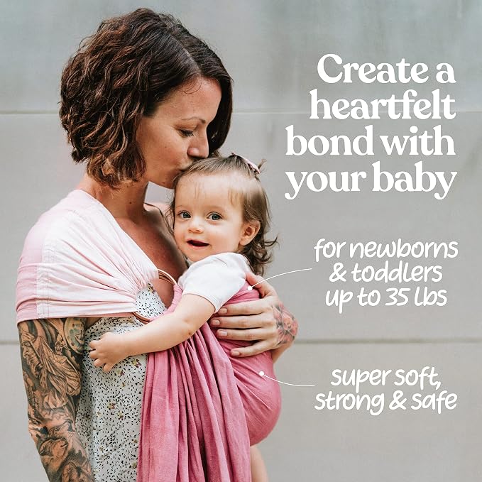 Nalakai Luxury Ring Sling Baby Carrier, Soft Linen Blend Baby Sling, Baby Wrap - Image 2