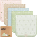 5-Pack Cotton Muslin Burp Cloths Baby Girls, Boys by KeaBabies