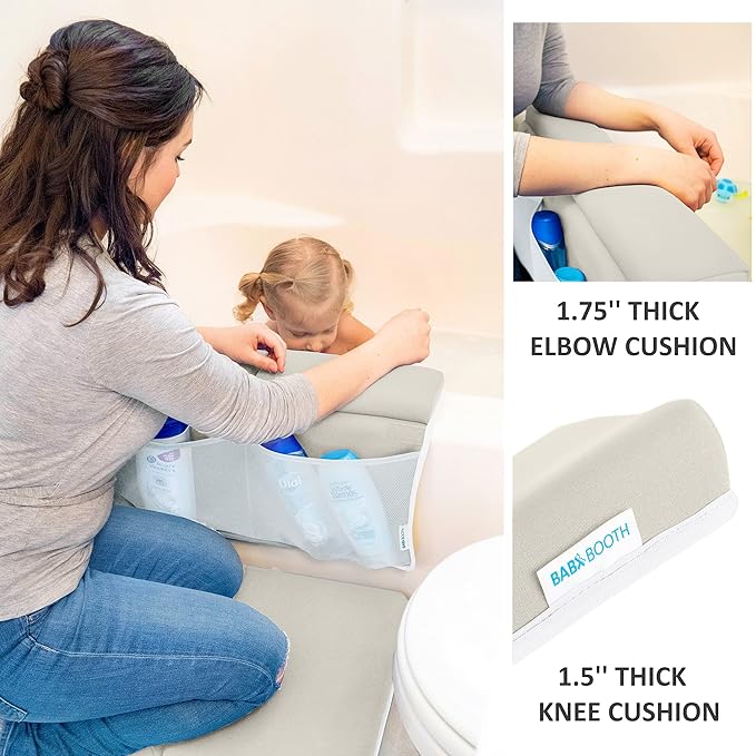 Bath Kneeler with Elbow Rest Pad Set, 1.75 inch Thick Kneeling Pad and Elbow - Image 5