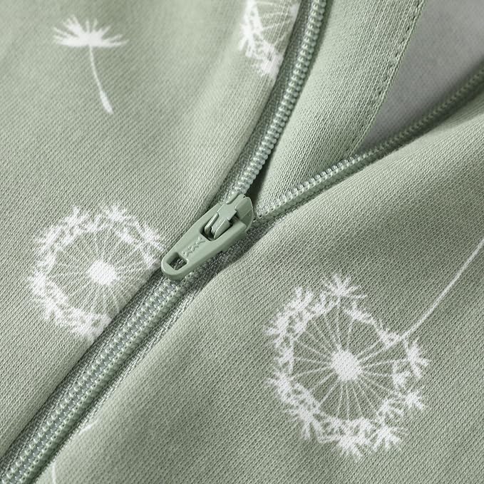 Owlivia Organic Cotton Baby Boy Girl Zip up Sleep 'N Play Pjs, Long Sleeve - Image 4