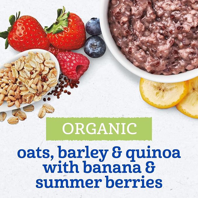 Gerber Stage 3 Baby Food, Organic Morning Bowl, Oats Barley & Quinoa, Baby - Image 4