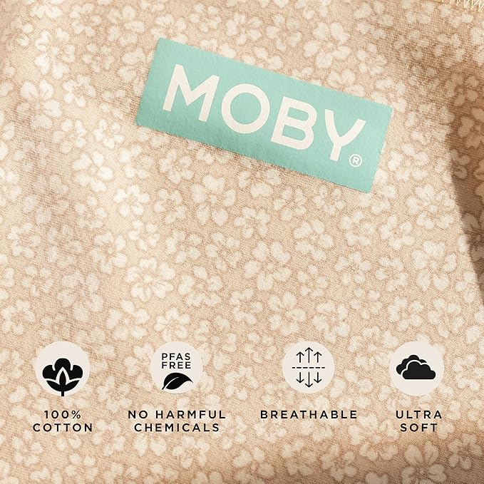Moby Baby Wrap Carrier Classic for Newborns to Toddlers, Infant Sling Carrier - Image 4