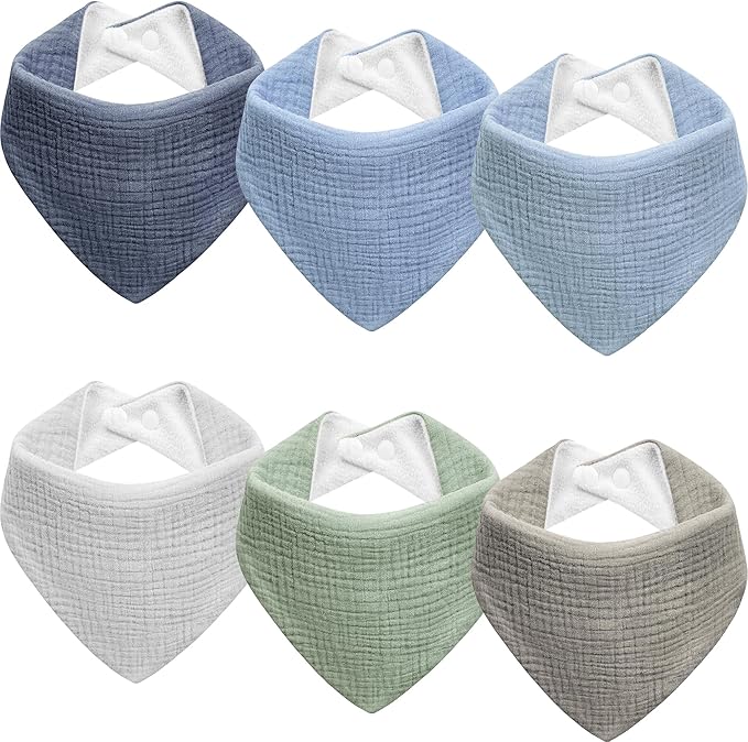 Muslin Baby Bibs Baby Drool Bandana Bibs by Kewlife+gift
