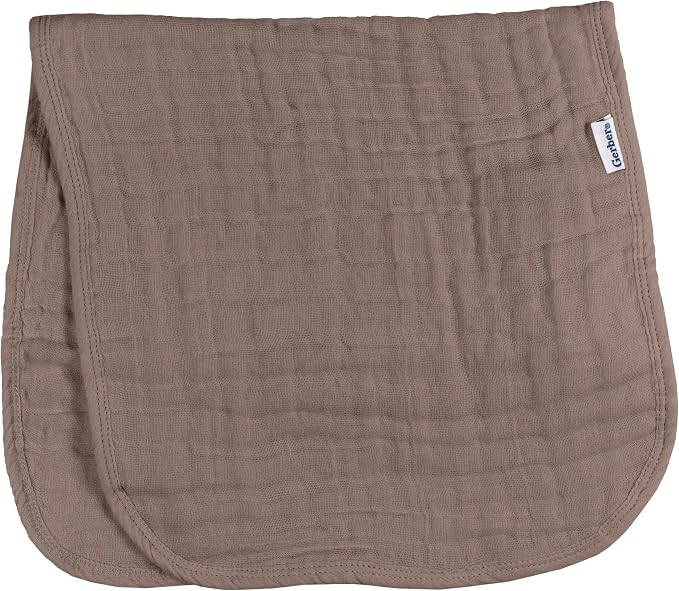 Gerber Baby Unisex Muslin Burp Cloths 5-Pack, Large Size 20" x 10" - Image 4