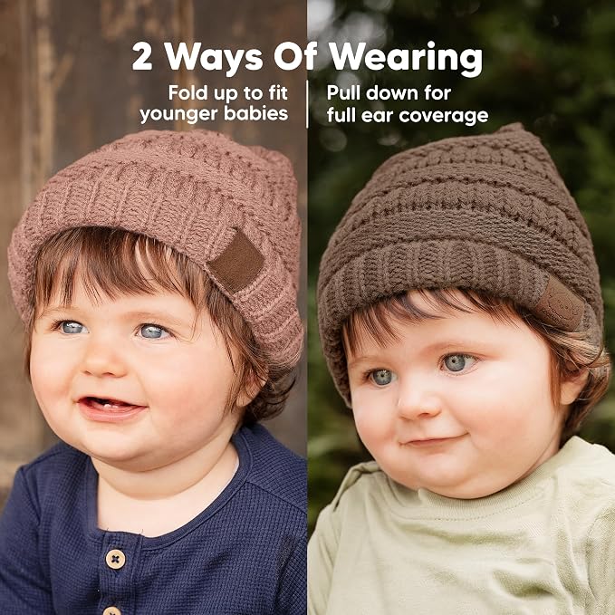 3-Pack Baby Beanies for Boys, Girls - Image 3