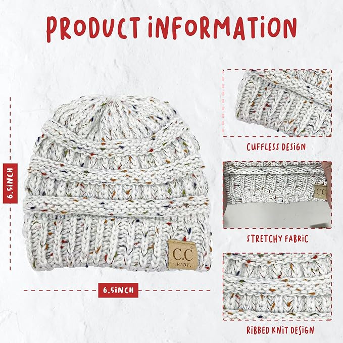 Funky Junque Baby Winter Hat – Cute Newborn Hats, Cozy Warm Infant Beanie - Image 4