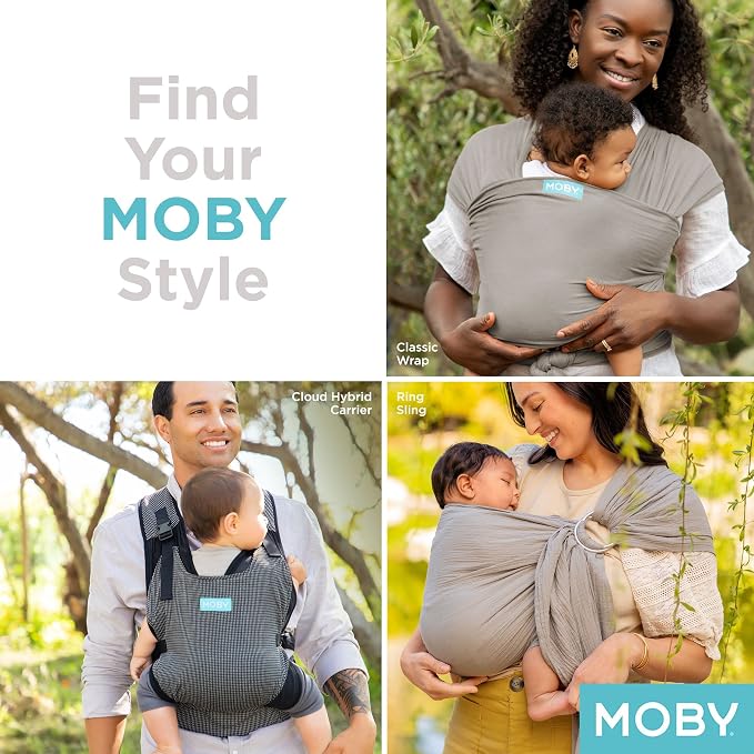 Moby Baby Wrap Carrier Featherknit - Image 6