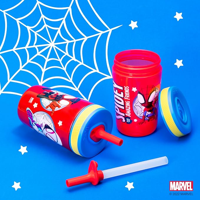 Zak Designs Spidey and His Amazing Friends Kelso Tumbler Set, Leak-Proof - Image 9