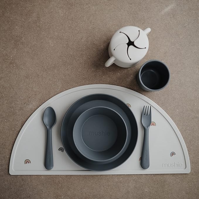 mushie Round Dinnerware Bowls for Kids | Made in Denmark - Image 5