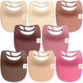 8-Pack Organic Baby Bibs for Girls, Boys by KeaBabies