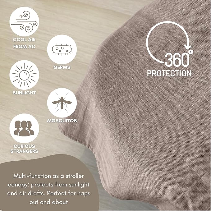 MOZAH Organic Muslin Swaddle Blankets - Image 8