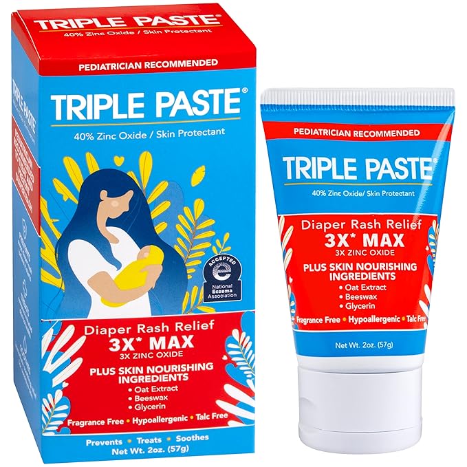 Triple Paste 3X Max Diaper Rash Ointment, Maximum Strength by TriplePaste