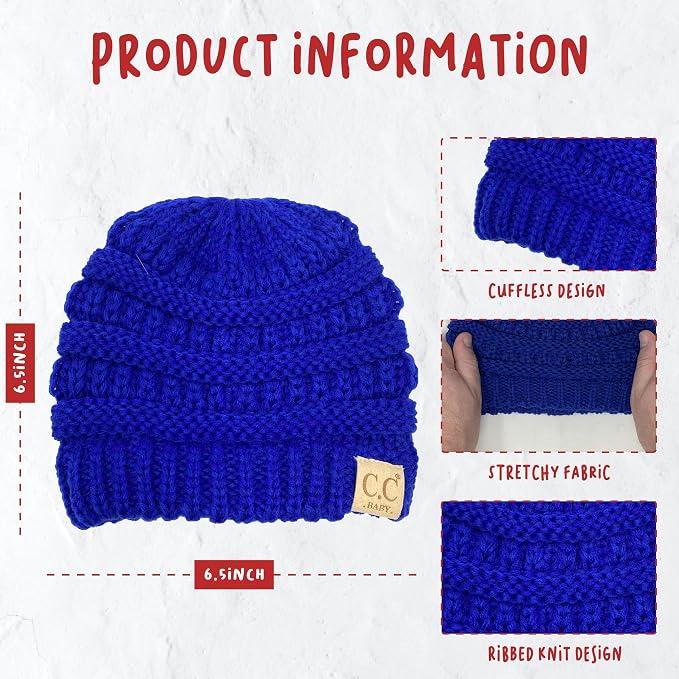 Funky Junque Baby Winter Hat – Cute Newborn Hats, Cozy Warm Infant Beanie - Image 5