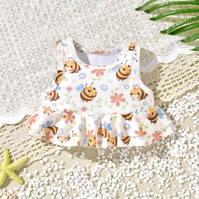 Aalizzwell Toddler Baby Girl Bathing Suit Two Piece Swimsuit Bikini Beach Wear - Image 4
