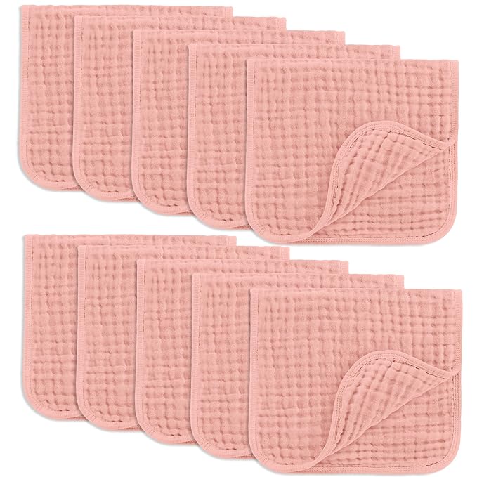 Comfy Cubs Muslin Burp Cloths 20" x 10", Ultra Absorbent 100% Cotton by ComfyCubs