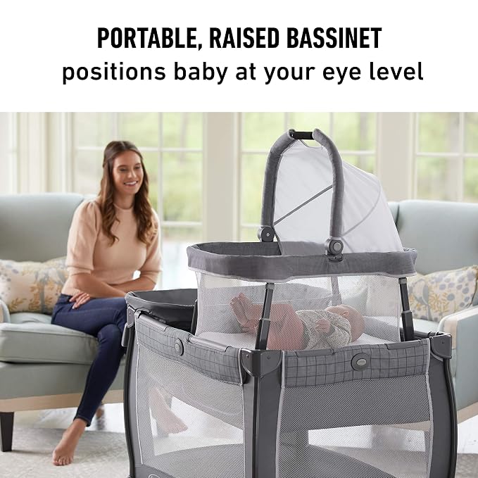 Graco Pack 'n Play Day2Dream Travel Bassinet Playard Features Portable Bassinet - Image 3