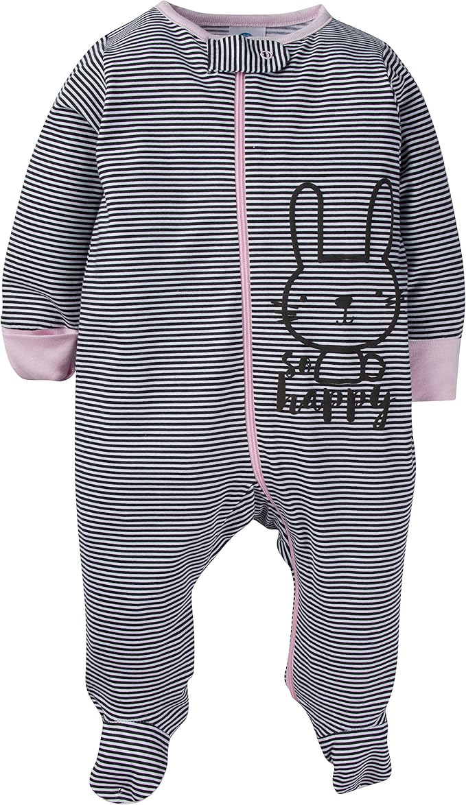 Gerber Baby Girls 4 Pack Sleep 'N Play Footie - Image 3