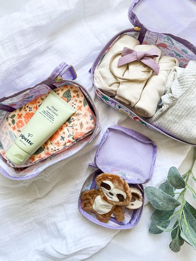Itzy Ritzy Packing Cubes For Travel – Set of 3 Packing Cubes or Travel - Image 5