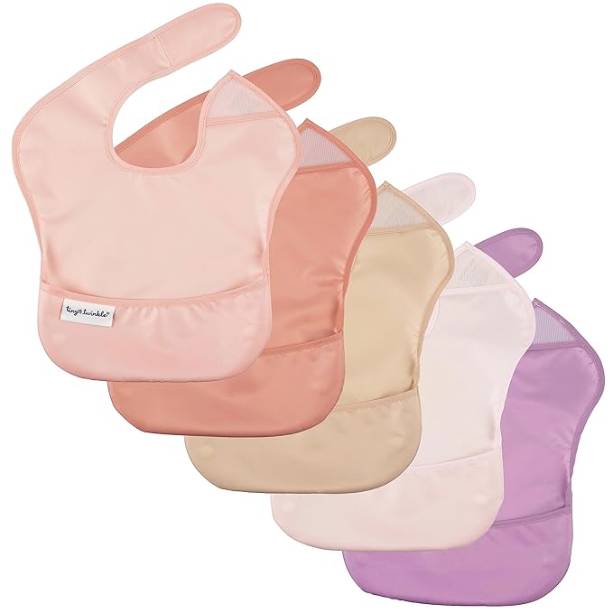 Tiny Twinkle Mess Proof Baby Bibs by TinyTwinkle