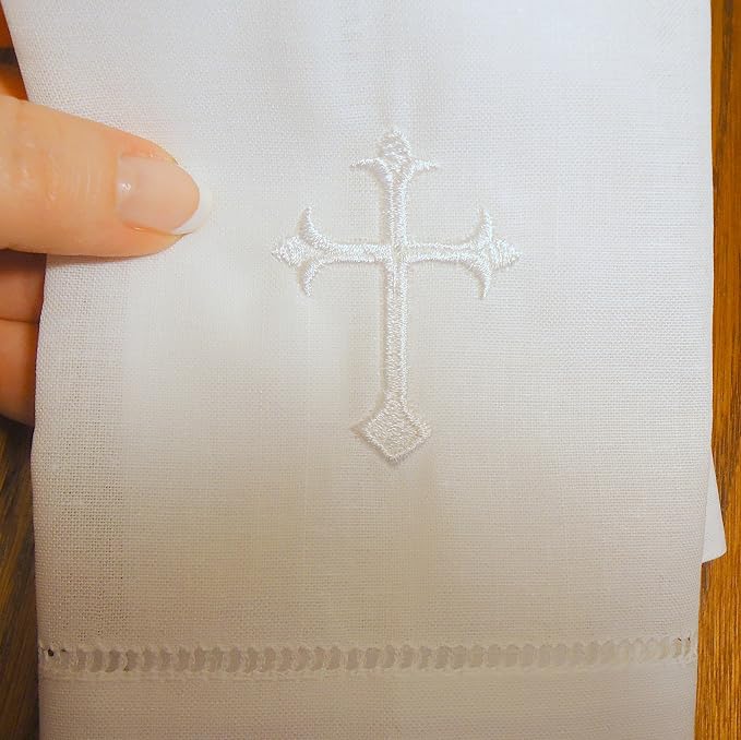 Integrity Designs White Linen Baptism/Christening Cloth by Unknown