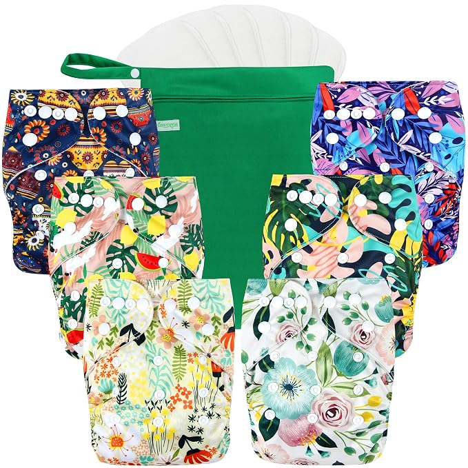 wegreeco Cloth Diapers 6 Pack by wegreeco