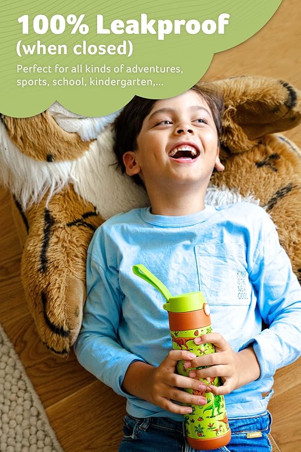 Jarlson® Mali Children's Water Bottle, Thermal Stainless Steel Water Bottle - Image 5