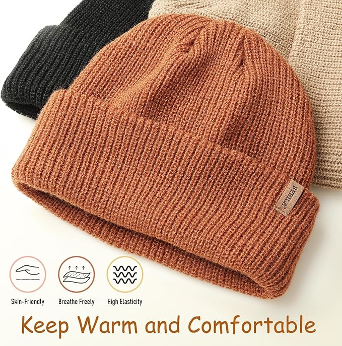 Bebila Baby Beanie Toddler Infant Winter Hats Knit Warm Caps - Image 2