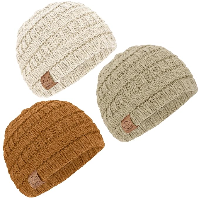 3-Pack Baby Beanies for Boys, Girls by KeaBabies