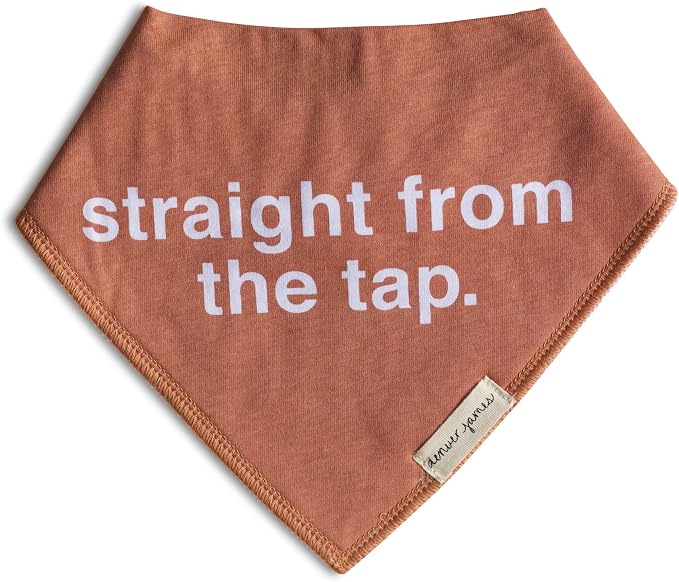 Denver James Bandana Feeding Drool Baby Bib I Soft Organic Cotton I Fleece Back by DenverJames