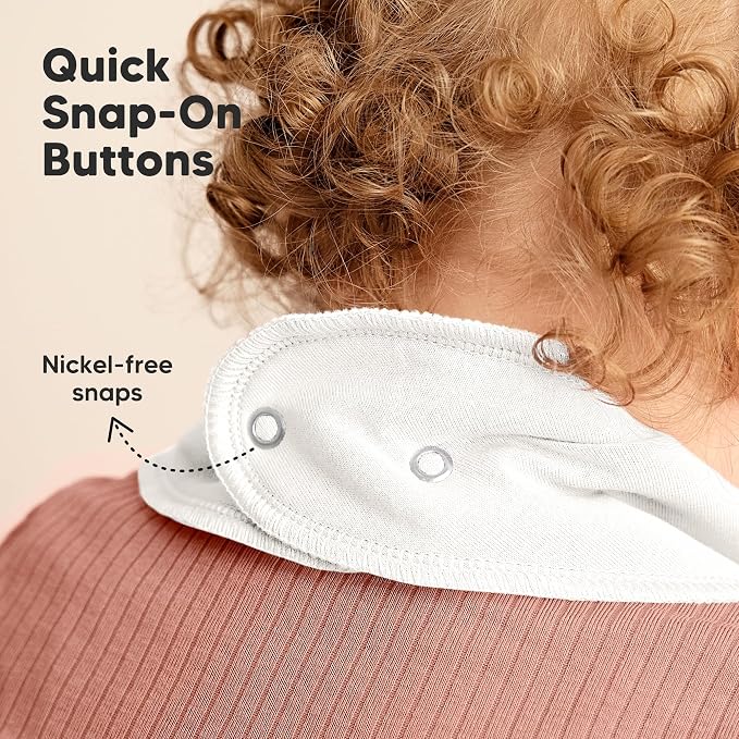 8-Pack Organic Baby Bandana Bibs - Image 8
