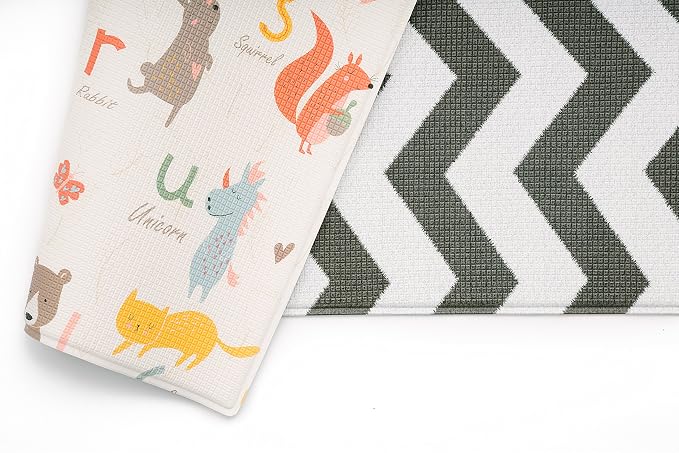 Baby Care Play Mat 82'' x 55'' Original One-Piece Reversible Rollable - Image 5