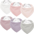 Susurration Muslin Baby Drool Bibs 6Pack Soft Triangular Adjustable Baby by Susurration