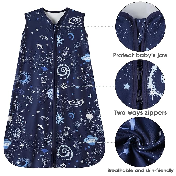 Baby Sleep Sack 6-12 Months Baby Wearable Blanket 100% Rayon Cotton 2-Way - Image 5