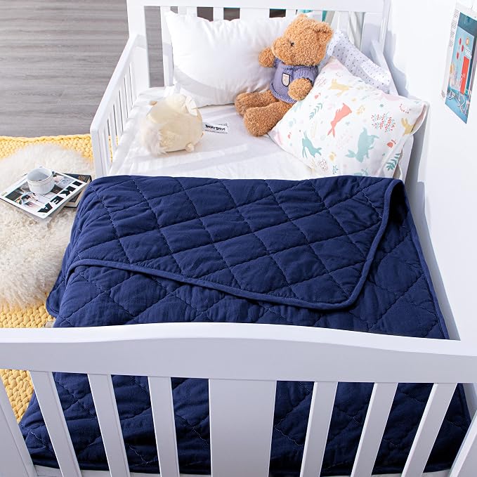 NTBAY Down Alternative Oversized Toddler Comforter, Super Soft and Warm Solid - Image 5