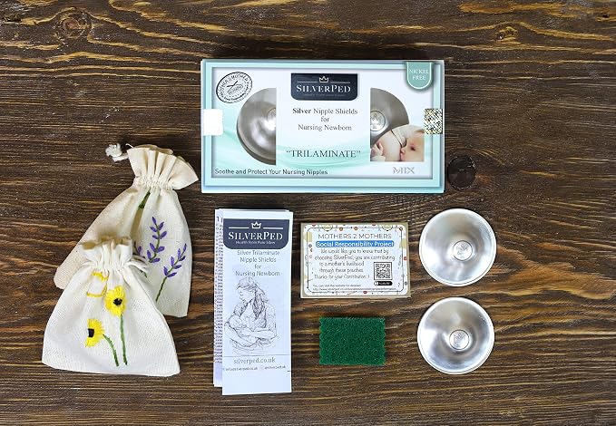 999 Silver Nursing Cups, Soothe and Protect Sore Nipples, 2 Pieces - Image 5