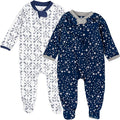 HonestBaby Baby Sleep N' Play One-Piece Zip-Front Footed Organic Cotton Pajama by HonestBaby