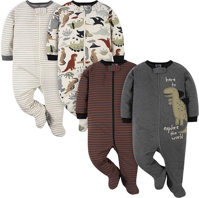 Gerber Baby Boys 4 Pack Sleep 'N Play Footie by Gerber
