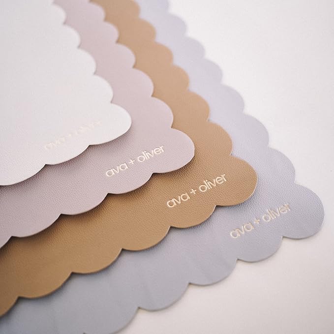 Ava + Oliver Vegan Leather Baby Changing Mat - Image 5