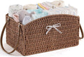 HBlife Diaper Caddy Organizer, Hand-Woven Storage Basket by HBlife