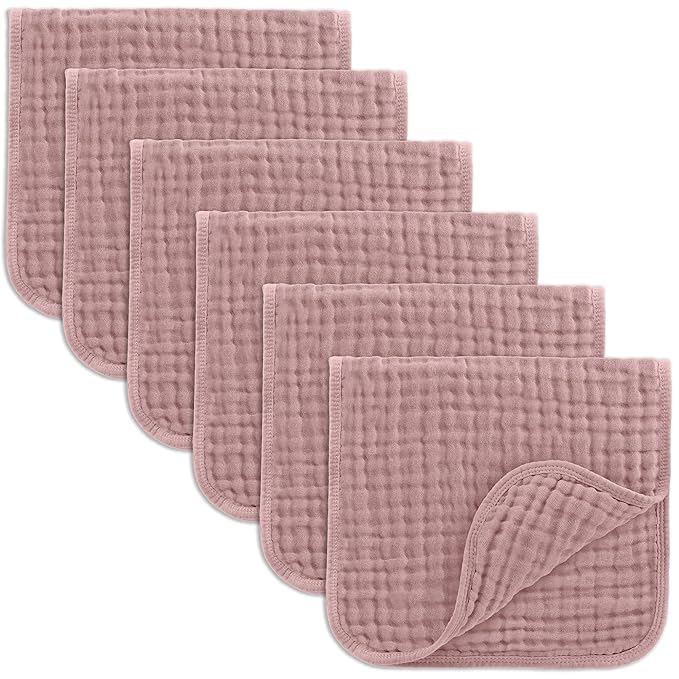Comfy Cubs Muslin Burp Cloths 20" x 10", Ultra Absorbent 100% Cotton by ComfyCubs