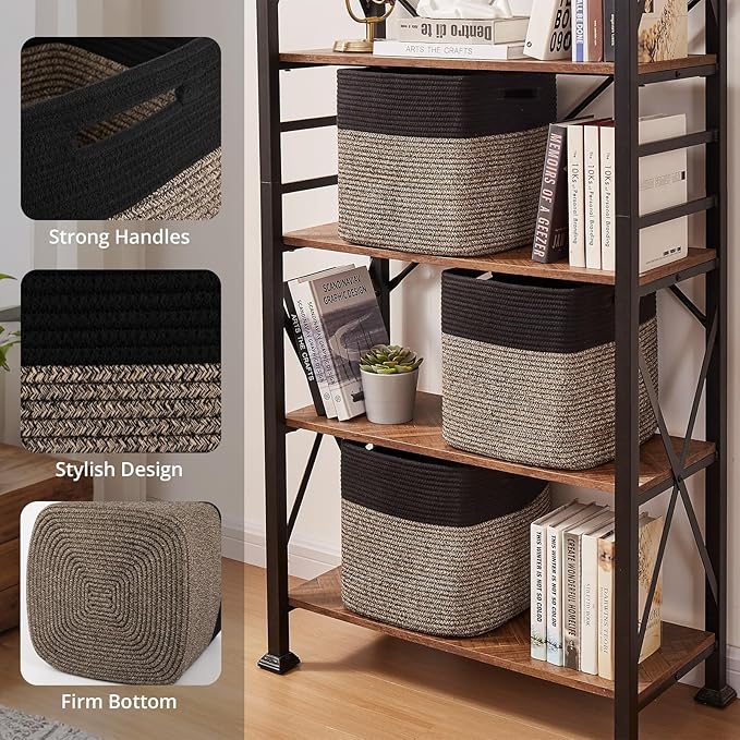 OIAHOMY 13 Kallax Inch Cube Storage Bins, Kallax Insert Storage Baskets - Image 3