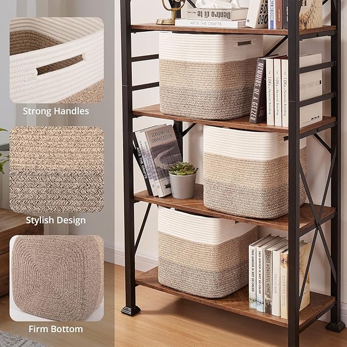 OIAHOMY 13 Kallax Inch Cube Storage Bins, Kallax Insert Storage Baskets - Image 3