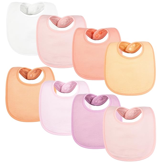 Tiny Twinkle 8 Pack Baby Bibs for Drooling and Teething – Waterproof & by TinyTwinkle