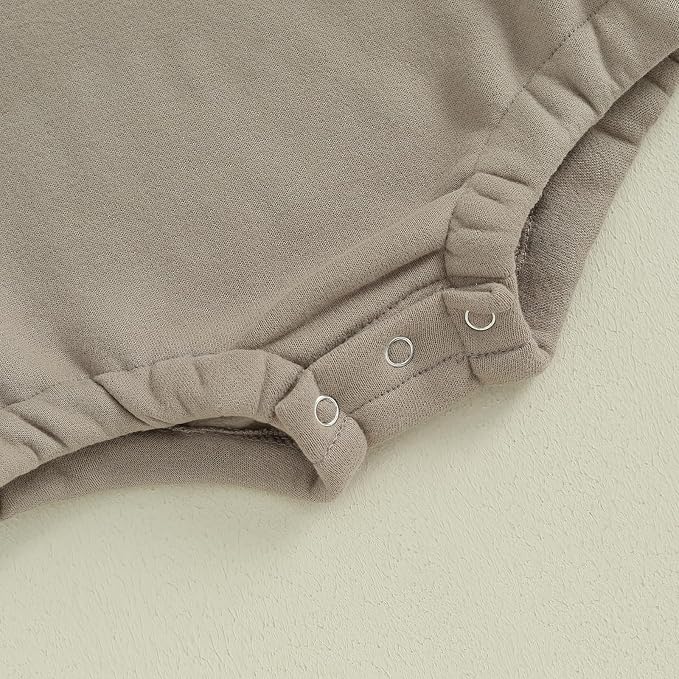 VISGOGO Newborn Infant Baby Boy Girls Oversized Romper Little Dude Sweater - Image 6