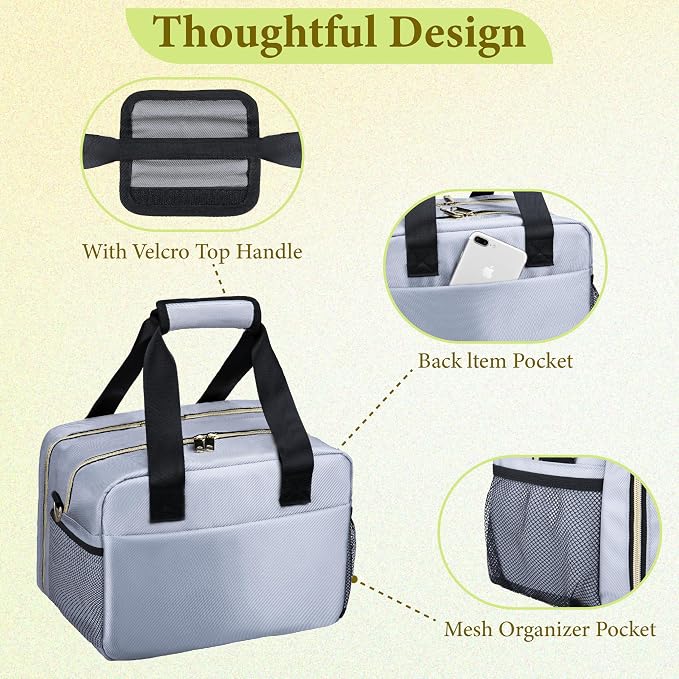 Breastmilk Cooler Bag with Ice Pack, Wearable Breast Pump Storage Bag, - Image 6