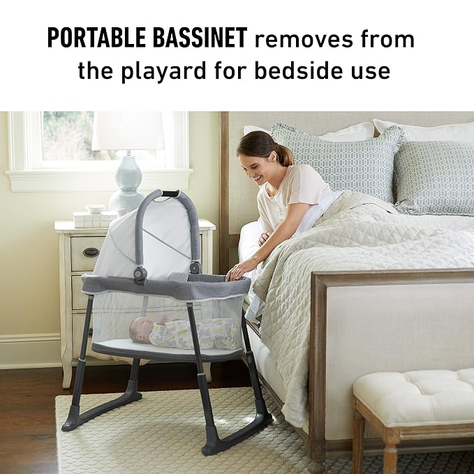 Graco Pack 'n Play Day2Dream Travel Bassinet Playard Features Portable Bassinet - Image 2