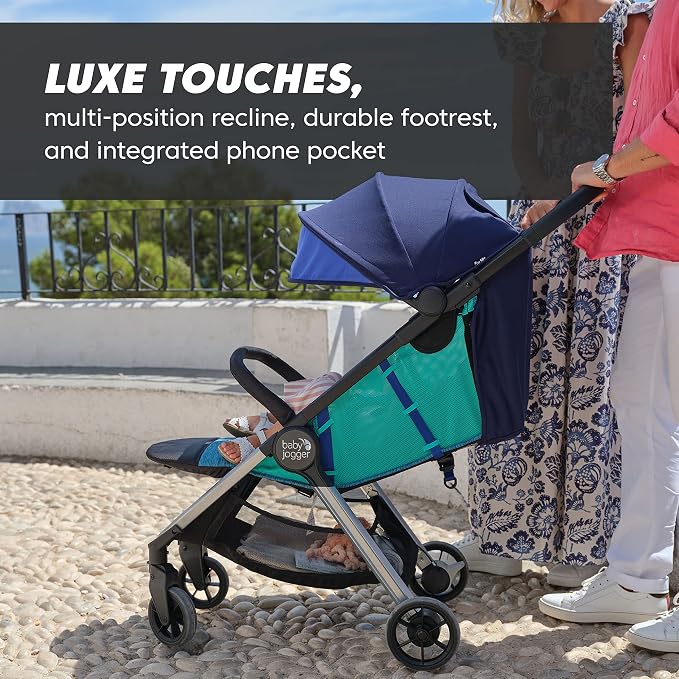 Baby Jogger City Tour 2 Ultra-Compact Travel Stroller Coastal - Image 5
