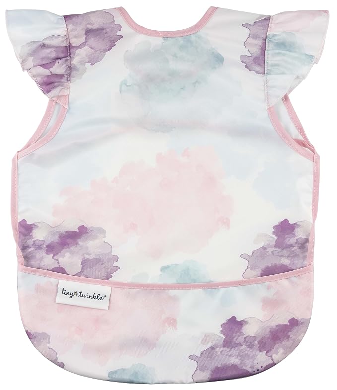 Tiny Twinkle Short Sleeve Apron Baby & Toddler Bib by TinyTwinkle